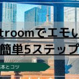 Lightroomでエモい写真の作り方