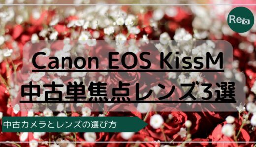 Canon EOS Kiss Mにおすすめの中古単焦点レンズ3選｜軽くてボケ感も楽しめる！